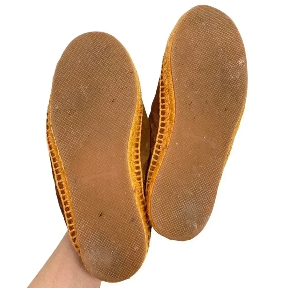 Bottega Veneta Intrecciato Suede Woven Espadrilles Mens 38 = US 5 Warm Tan EUC